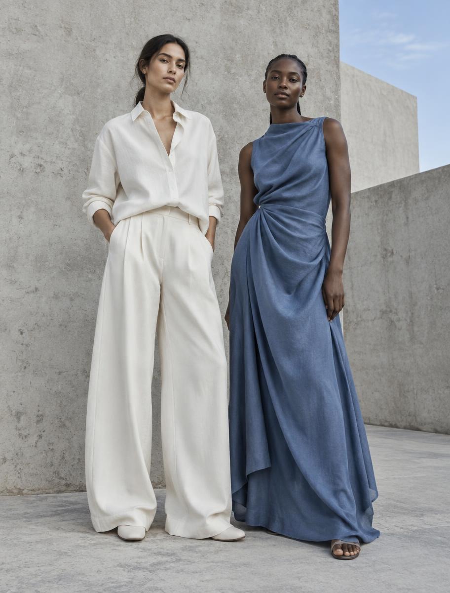 Two women in expressive Vovo-inspired fashion