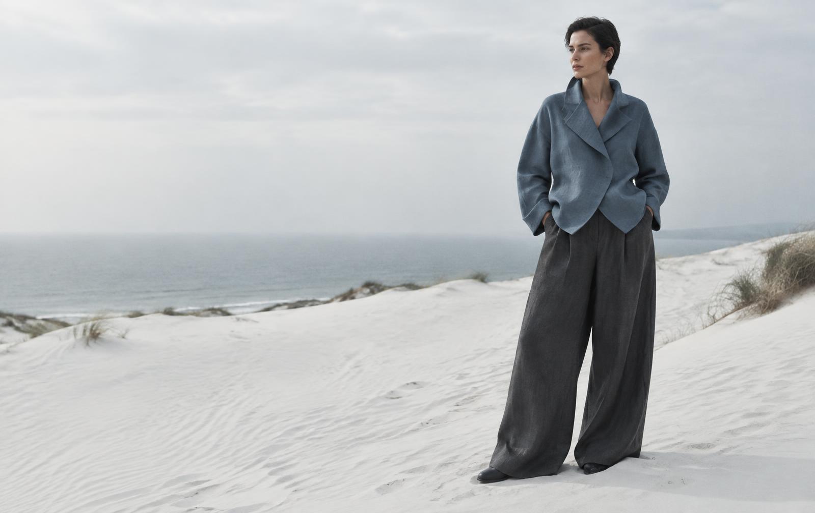 Vovo fashion editorial on the coast